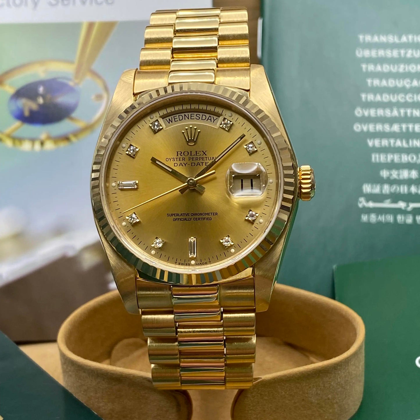 2nd image of Rolex Rolex Day-Date 18038 Wristwatch, PreOwned condition
