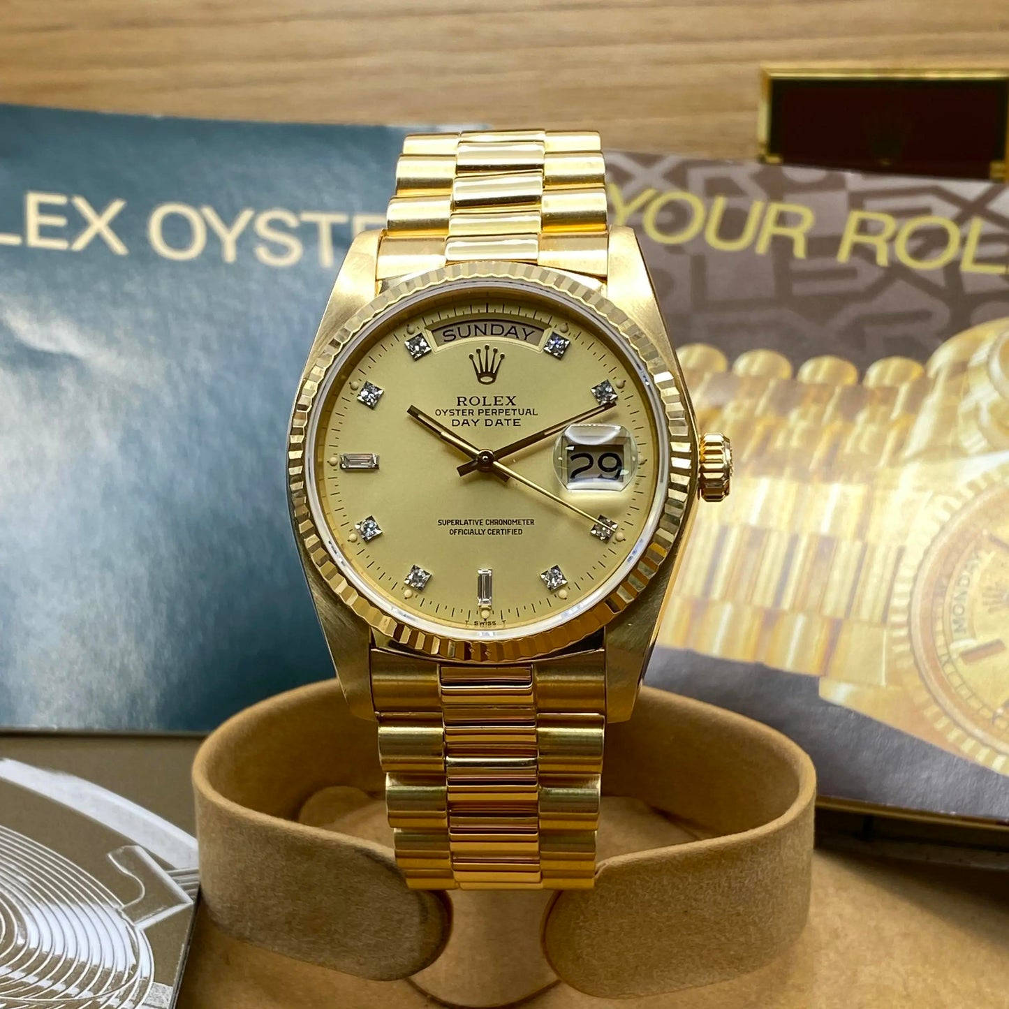 2nd image of Rolex Rolex Day-Date 18038 Wristwatch, PreOwned condition