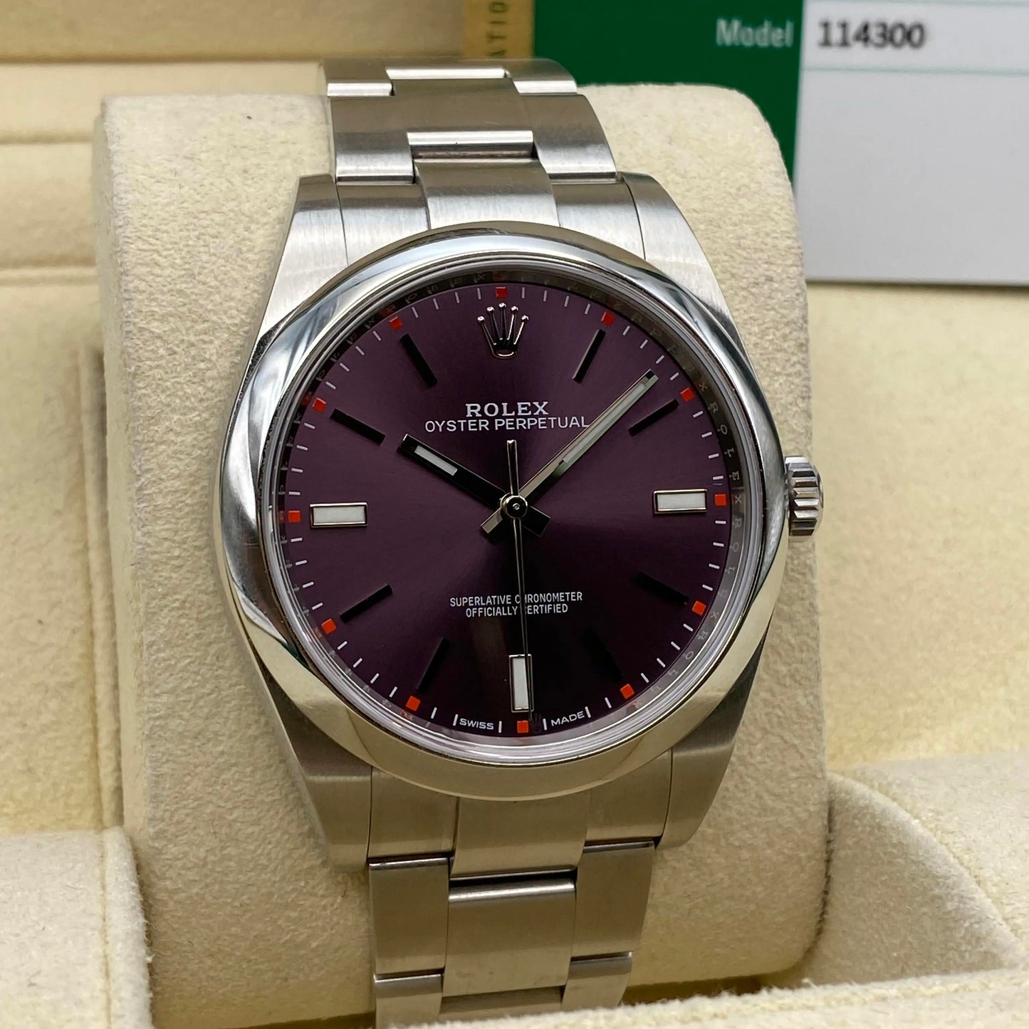 2nd image of Rolex Rolex Oyster Perpetual 114300 Wristwatch, PreOwned condition