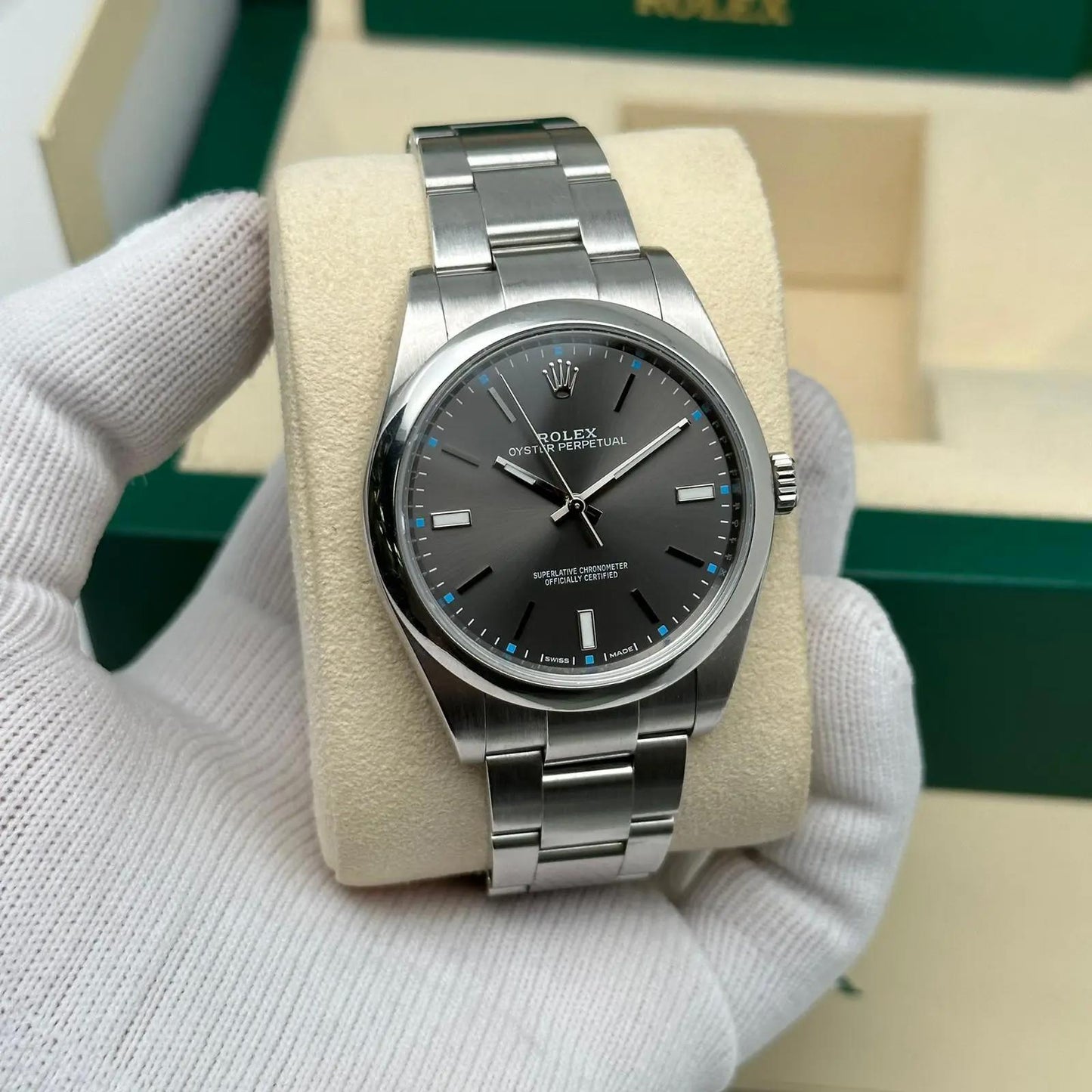 3rd image of Rolex Rolex Oyster Perpetual 114300 Wristwatch, PreOwned condition