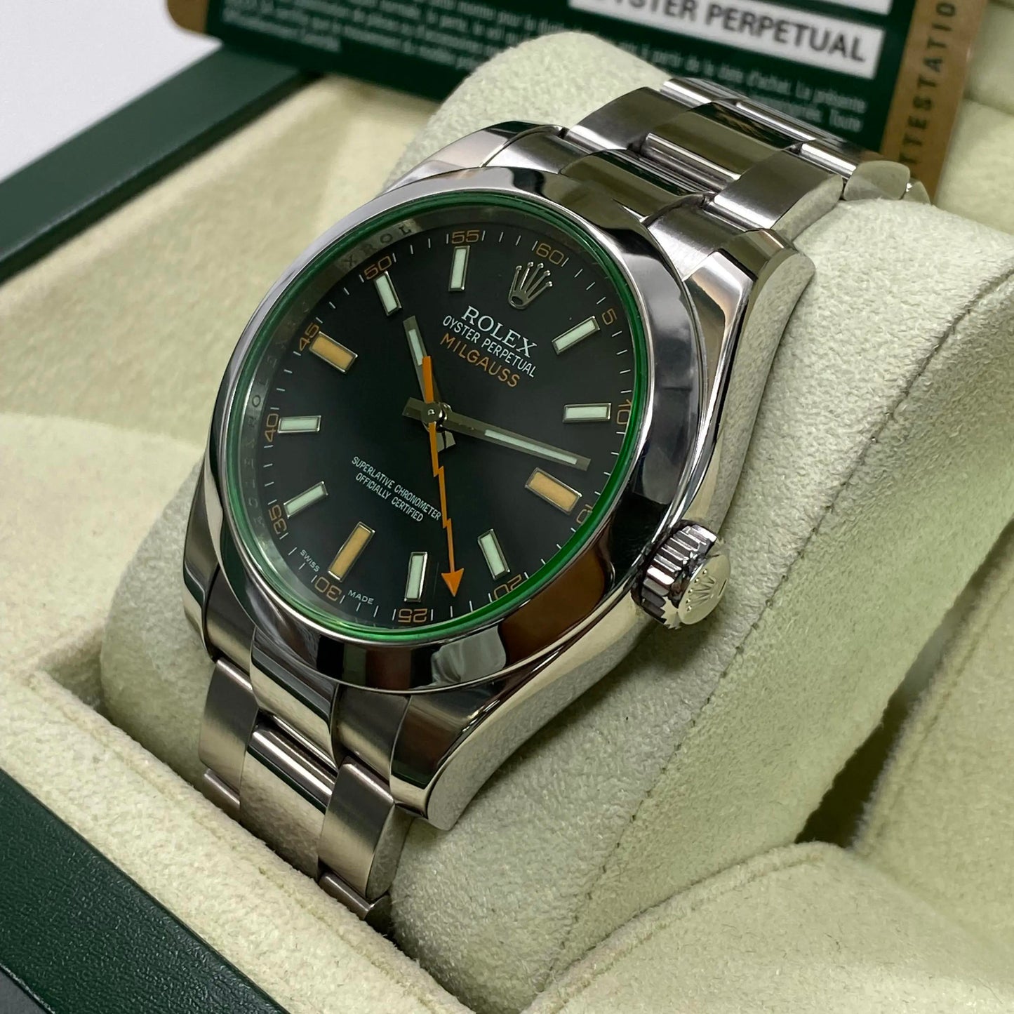 3rd image of Rolex Rolex Milgauss 116400GV Wristwatch, PreOwned condition