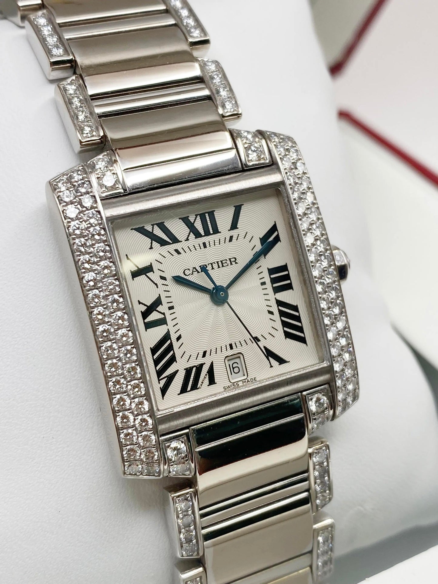 3rd image of Cartier Cartier Tank Française Wristwatch, PreOwned condition