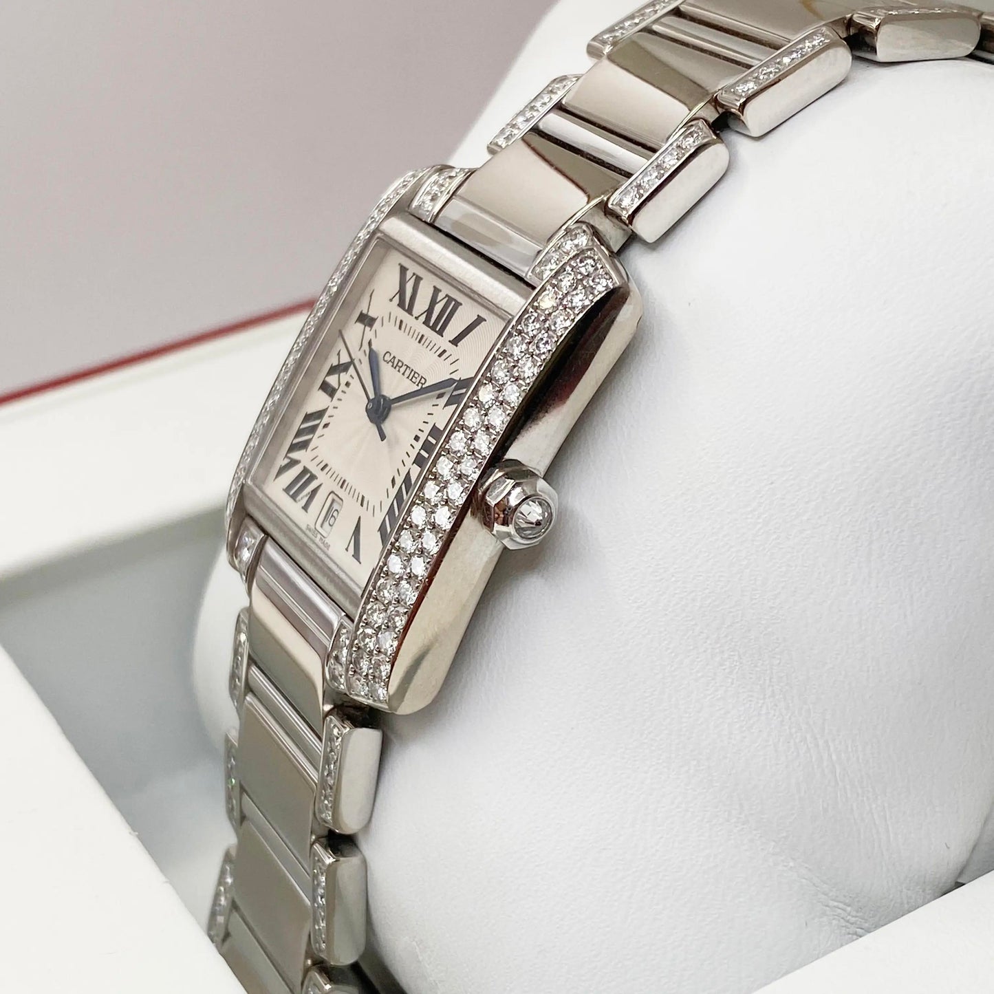 4th image of Cartier Cartier Tank Française Wristwatch, PreOwned condition