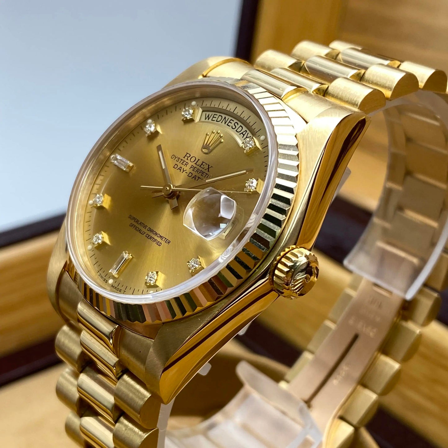 5th image of Rolex Rolex Day-Date 18038 Wristwatch, PreOwned condition