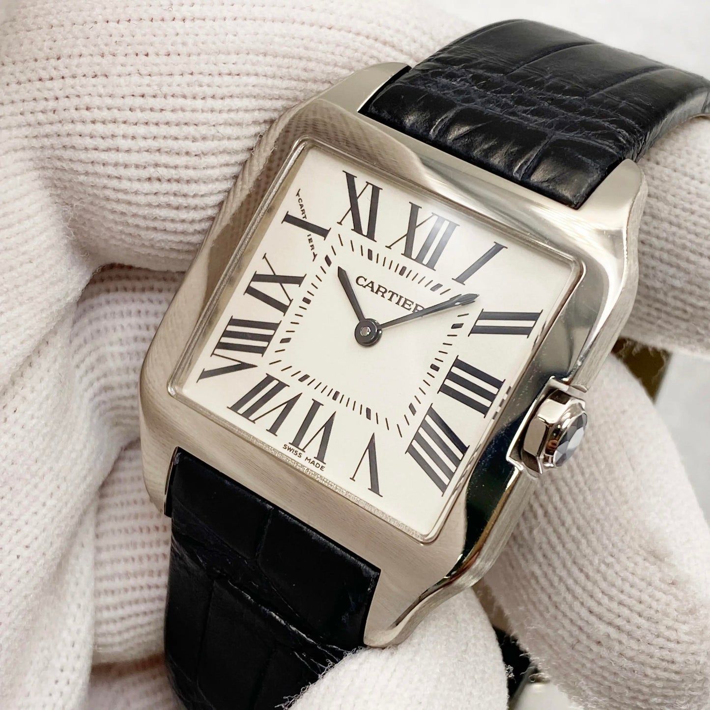 5th image of Cartier Cartier Santos Dumont Wristwatch, PreOwned condition