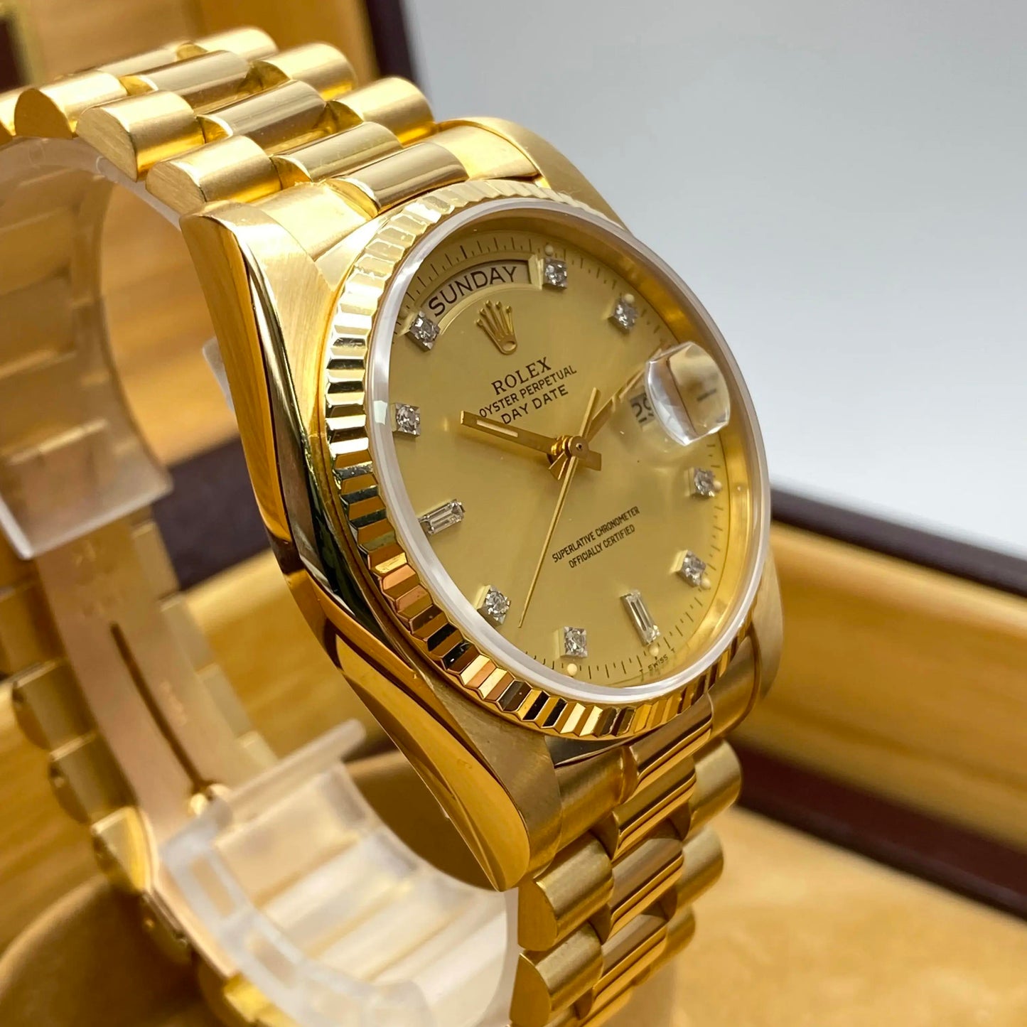 5th image of Rolex Rolex Day-Date 18038 Wristwatch, PreOwned condition