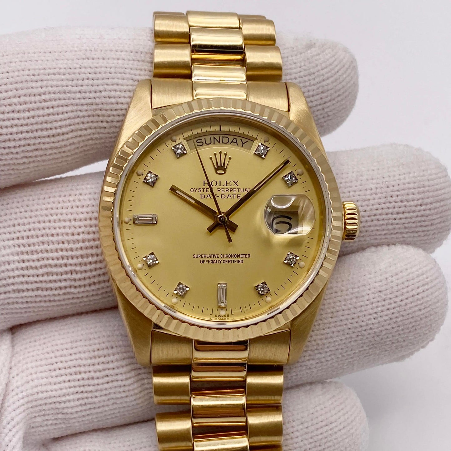 6th image of Rolex Rolex Day-Date 18038 Wristwatch, PreOwned condition