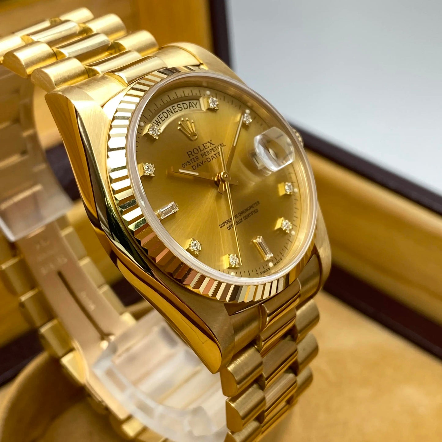 6th image of Rolex Rolex Day-Date 18038 Wristwatch, PreOwned condition