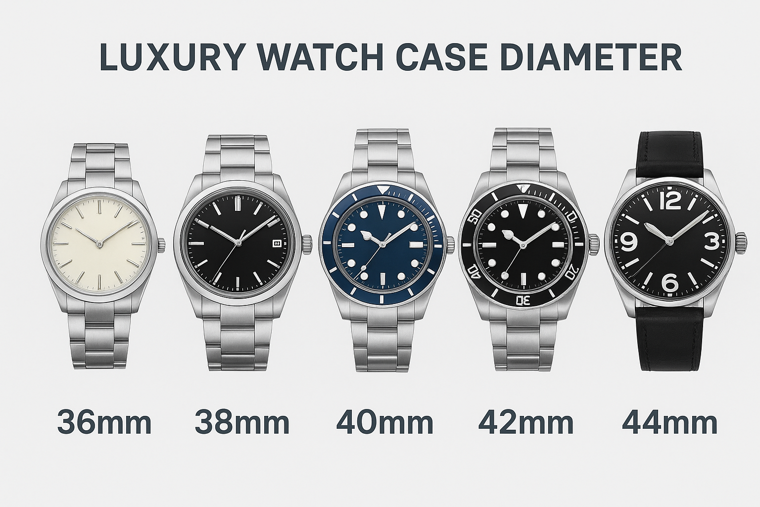 Luxury Watch Case Diameter