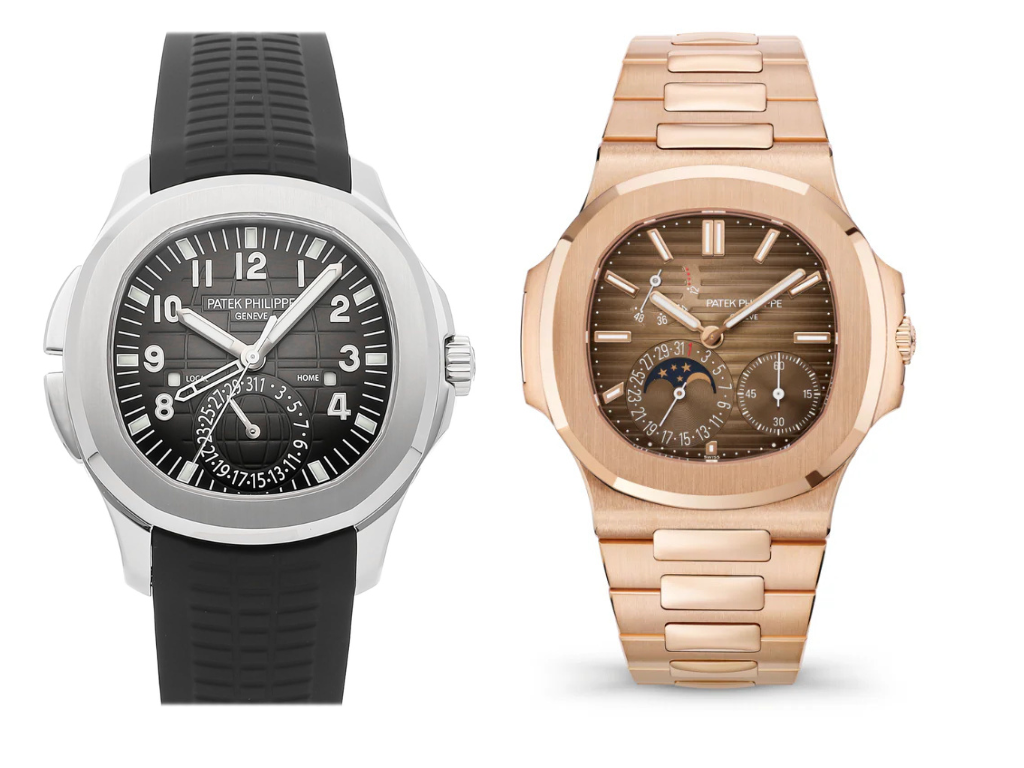 Patek Phillip Aquanaut and Patek Phillip Nautilus