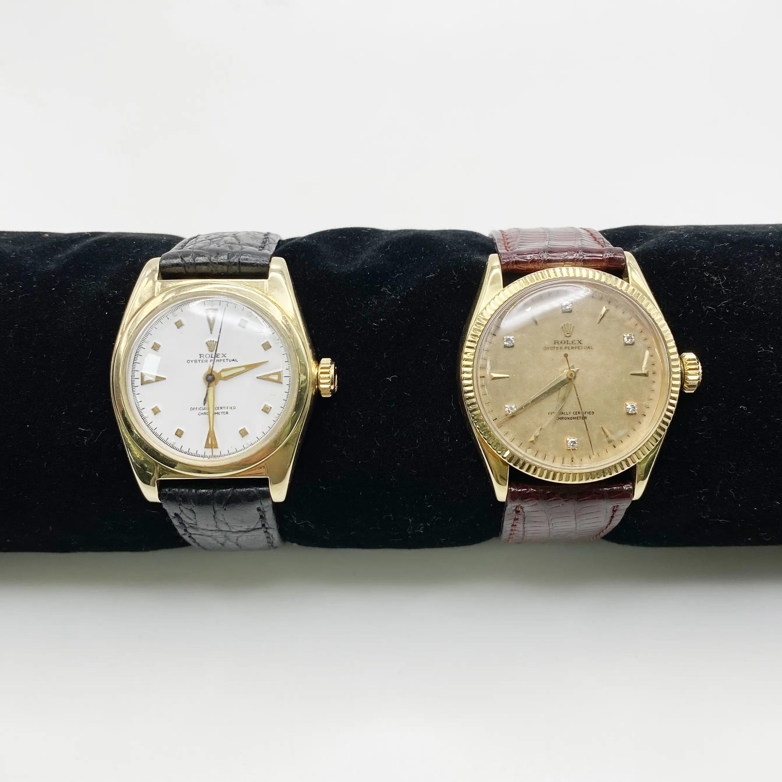 Lot of 2 Vintage Rolex Oyster Perpetual Watches Models 5050 6285