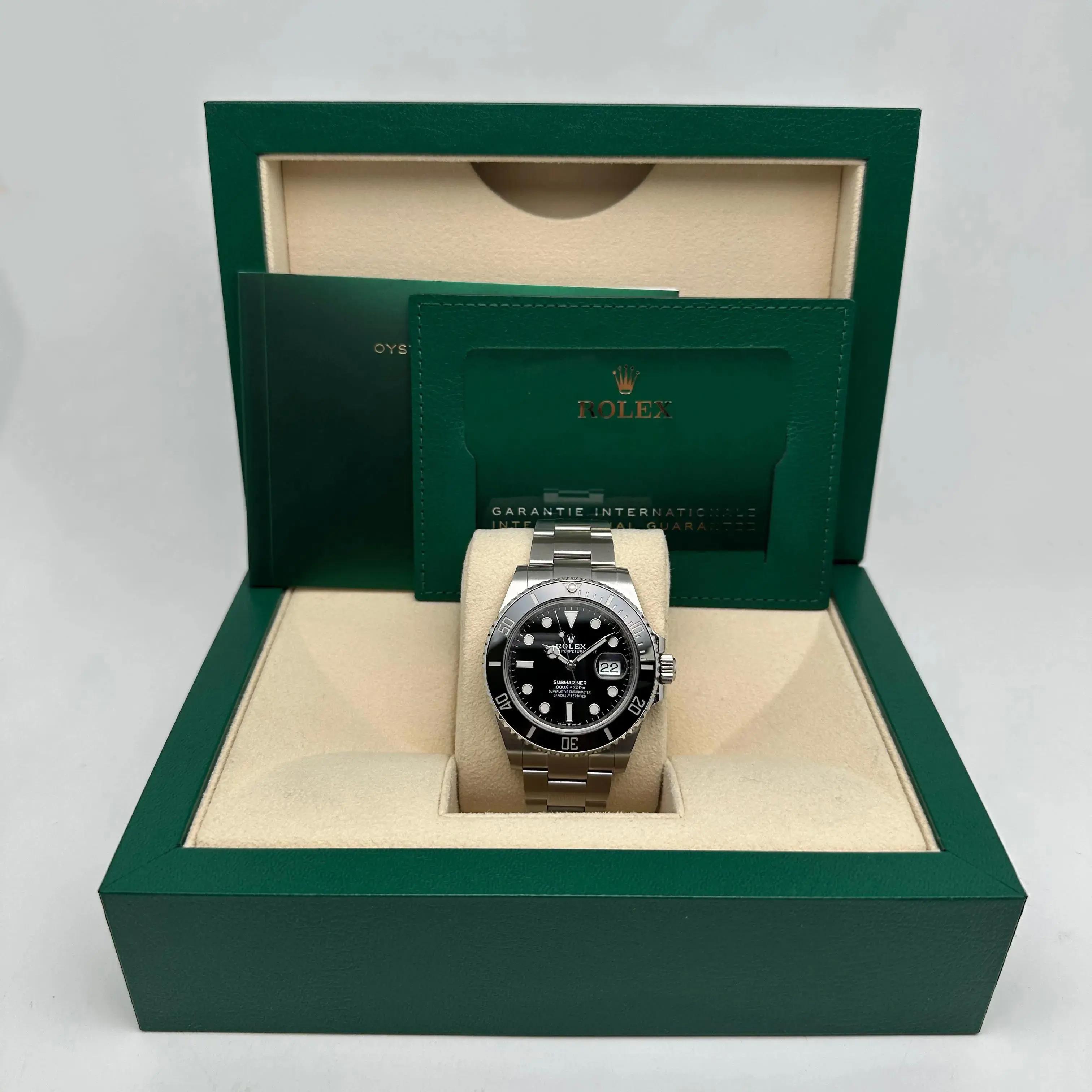 Rolex Submariner Date 126610LN 41 Steel Ceramic Black Dial Men Watch B&P