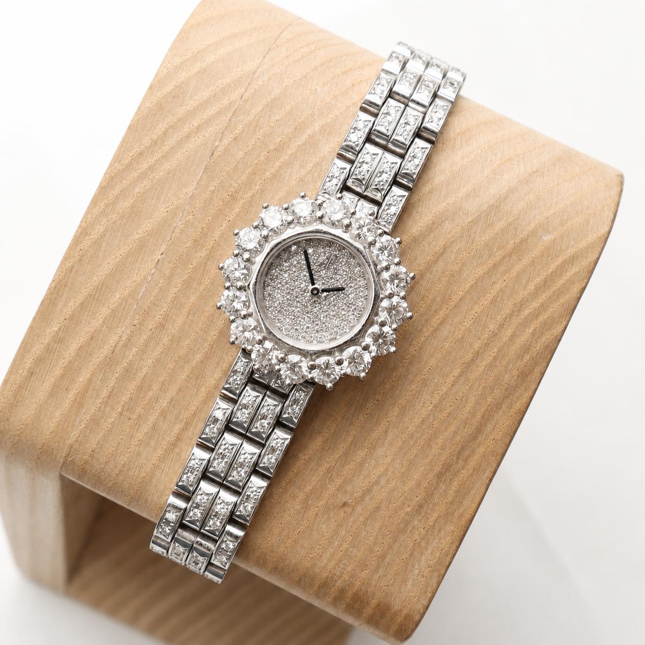  Audemars Piguet 67307BC 18k White Gold Diamond Dial Ladies Watch With Paper