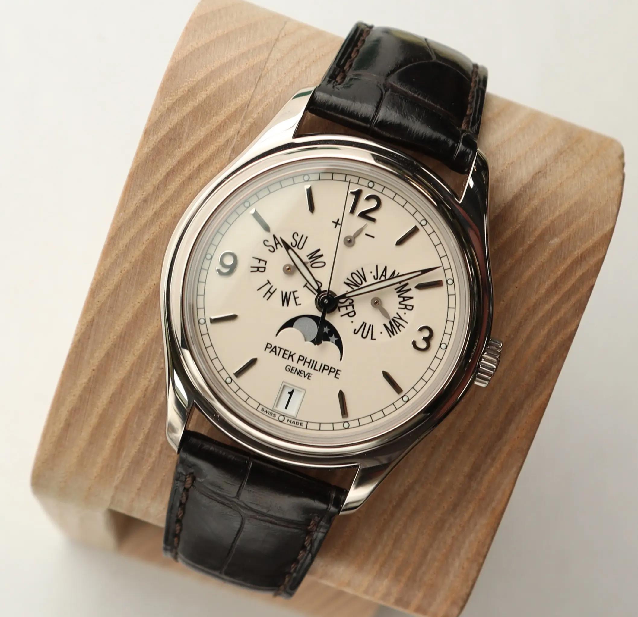 Patek Philippe Annual Calendar 39mm 5146G-001 18K White Gold Cream Dial Watch